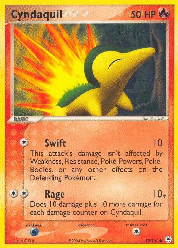 Cyndaquil 59/101 Reverse Holofoil Hidden Legends