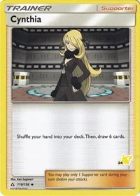 Cynthia | 119/156 (#24 Pikachu Stamped) | Normal | Battle Academy
