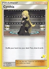 Cynthia | 119/156 (#50 Pikachu Stamped) | Normal | Battle Academy
