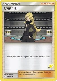 Cynthia | 119/156 (#59 Pikachu Stamped) | Normal | Battle Academy