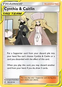 Cynthia & Caitlin | 189/236 | Reverse Holofoil | SM - Cosmic Eclipse