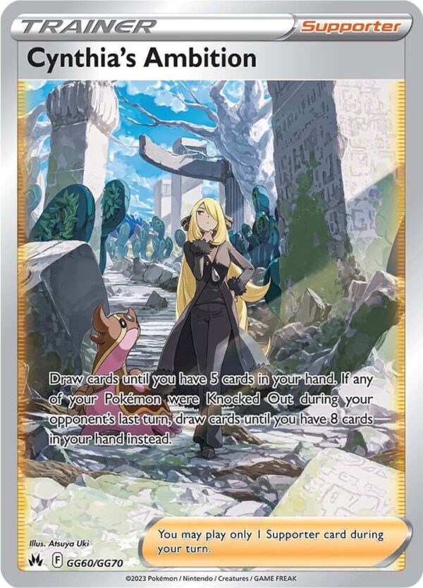 Cynthia’s Ambition GG60/GG70 Holofoil Crown Zenith: Galarian Gallery Cynthia’s Ambition GG60/GG70 Holofoil Crown Zenith: Galarian Gallery