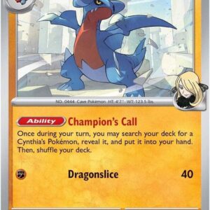 Cynthia’s Gabite 103/182 Reverse Holofoil SV10: Destined Rivals