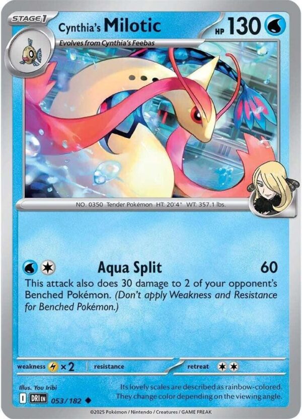 Cynthia’s Milotic 053/182 Normal SV10: Destined Rivals