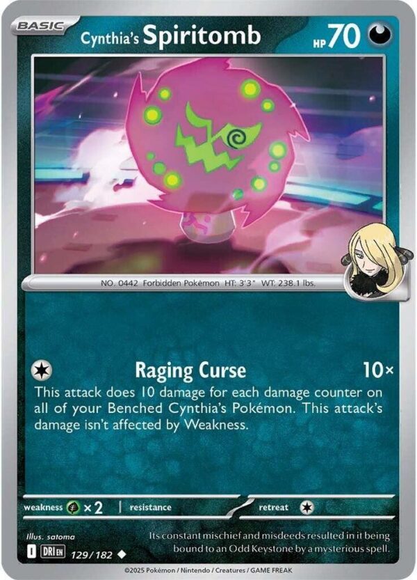 Cynthia’s Spiritomb 129/182 Normal SV10: Destined Rivals