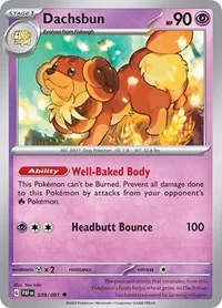 Dachsbun | 039/091 | Reverse Holofoil | SV: Paldean Fates