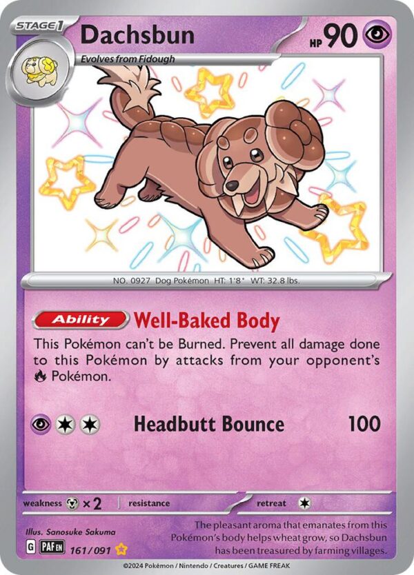 Dachsbun 161/091 Holofoil SV: Paldean Fates