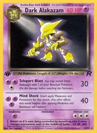 Dark Alakazam (18) | 18/82 | 1st Edition | Team Rocket