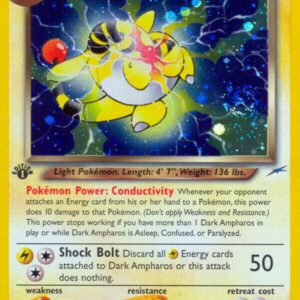 Dark Ampharos 001/105 1st Edition Holofoil Neo Destiny Dark Ampharos 001/105 1st Edition Holofoil Neo Destiny