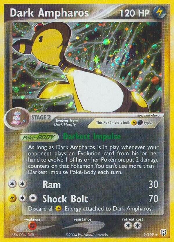 Dark Ampharos 2/109 Reverse Holofoil Team Rocket Returns