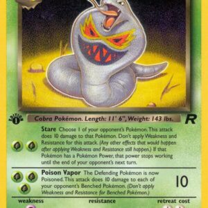 Dark Arbok (19) 19/82 1st Edition Team Rocket Dark Arbok (19) 19/82 1st Edition Team Rocket