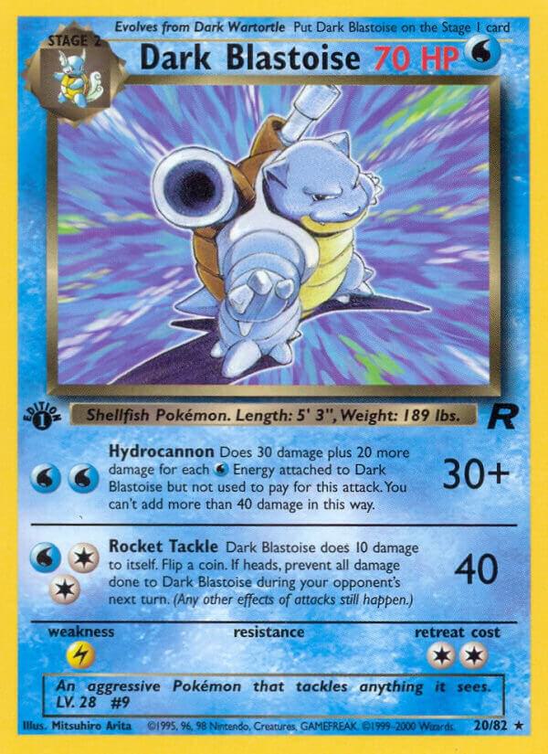 Dark Blastoise (20) 20/82 Unlimited Team Rocket