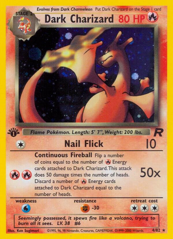 Dark Charizard (4) 04/82 Unlimited Holofoil Team Rocket