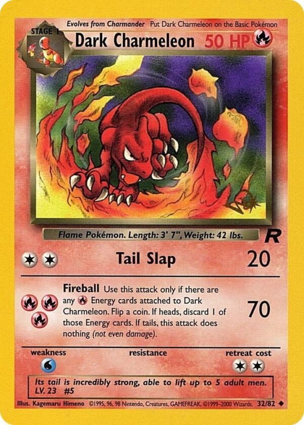 Dark Charmeleon [W Stamped] 32/82 Normal WoTC Promo