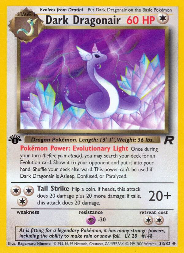 Dark Dragonair 33/82 1st Edition Team Rocket