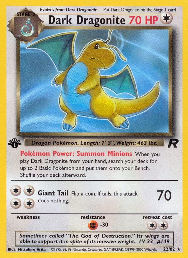 Dark Dragonite (22) 22/82 Unlimited Team Rocket