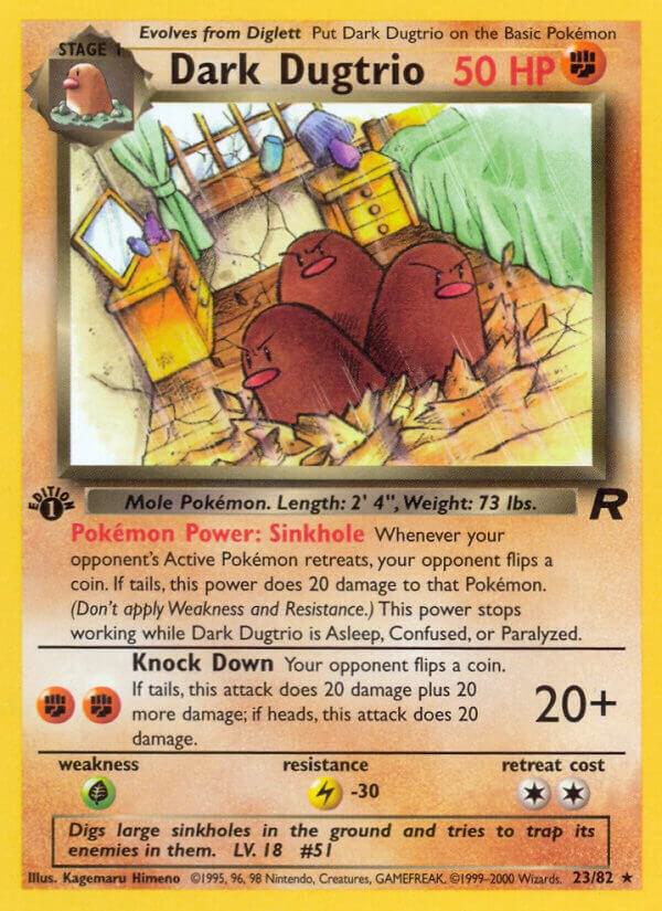 Dark Dugtrio (23) 23/82 Unlimited Team Rocket Dark Dugtrio (23) 23/82 Unlimited Team Rocket