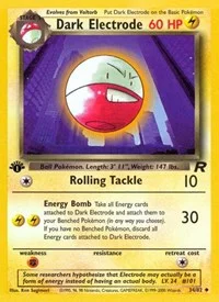 Dark Electrode | 34/82 | 1st Edition | Team Rocket