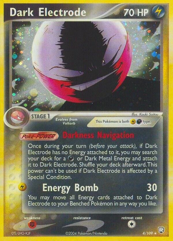 Dark Electrode 4/109 Holofoil Team Rocket Returns Dark Electrode 4/109 Holofoil Team Rocket Returns