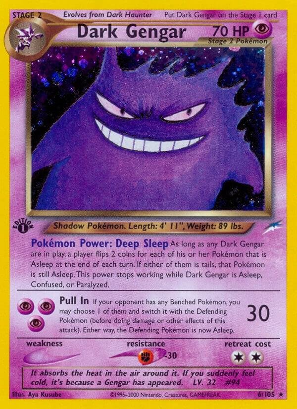 Dark Gengar 006/105 1st Edition Holofoil Neo Destiny