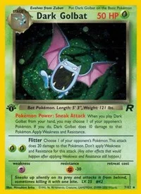 Dark Golbat (7) | 07/82 | 1st Edition Holofoil | Team Rocket