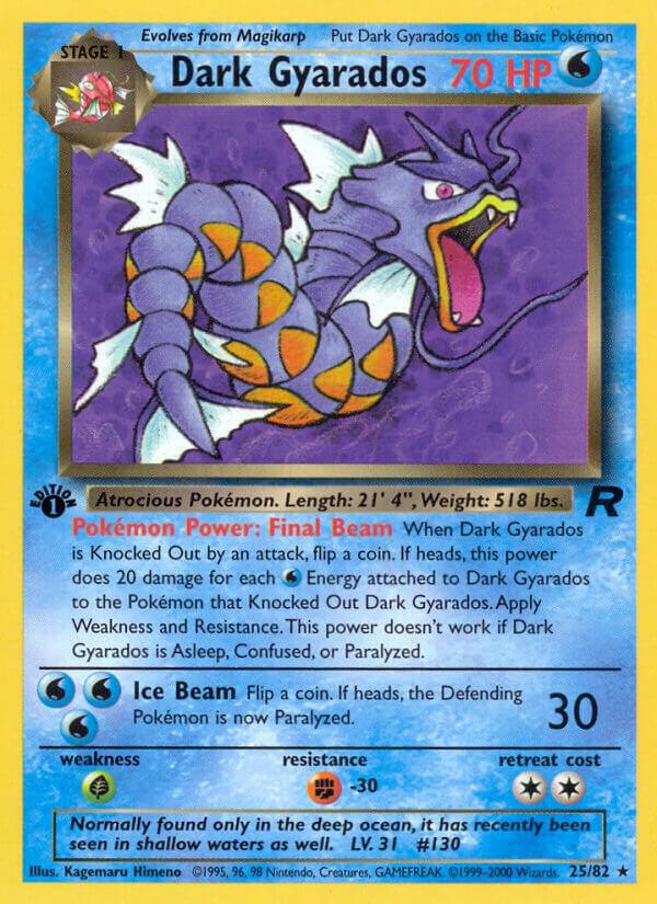 Dark Gyarados (25) 25/82 1st Edition Team Rocket