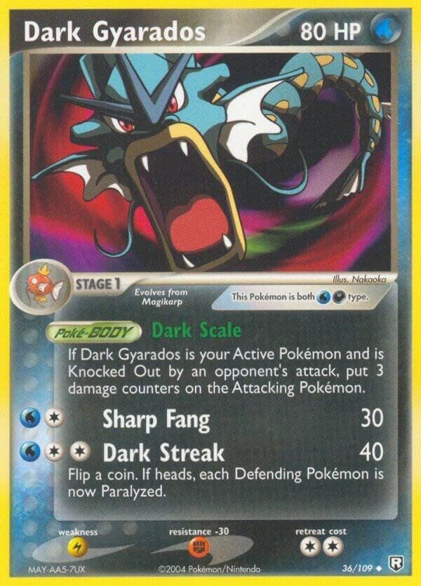 Dark Gyarados 36/109 Normal Team Rocket Returns Dark Gyarados 36/109 Normal Team Rocket Returns