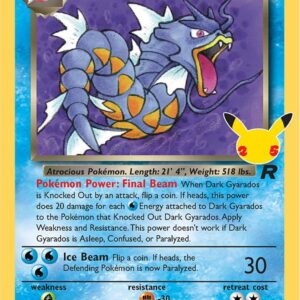 Dark Gyarados 8/82 Holofoil Celebrations: Classic Collection Dark Gyarados 8/82 Holofoil Celebrations: Classic Collection