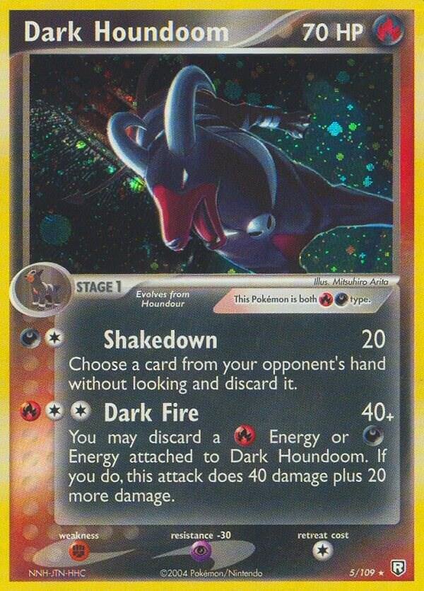 Dark Houndoom 005/109 Reverse Holofoil Team Rocket Returns