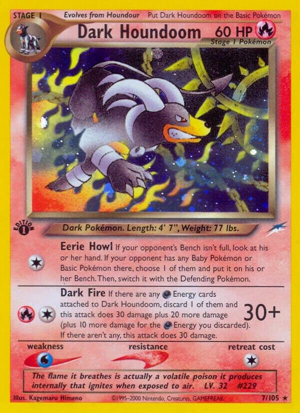 Dark Houndoom 007/105 Unlimited Holofoil Neo Destiny Dark Houndoom 007/105 Unlimited Holofoil Neo Destiny