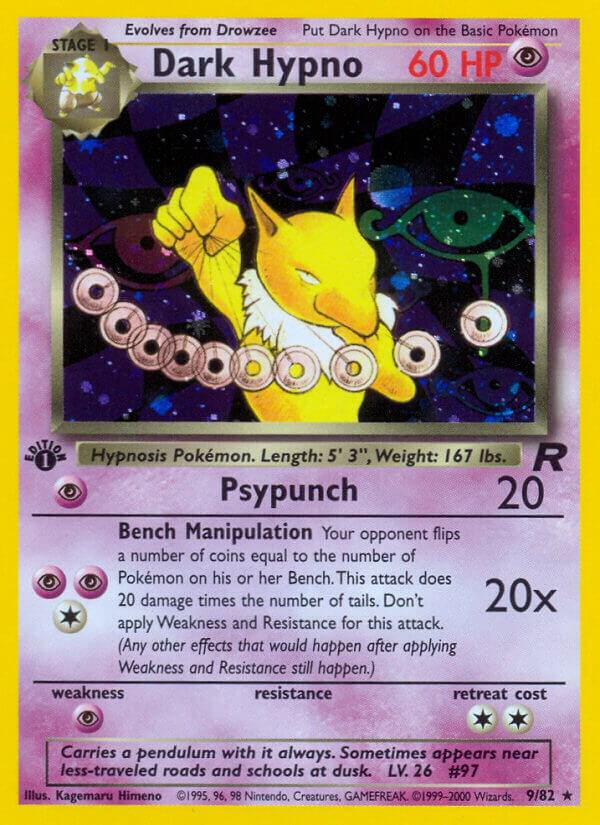 Dark Hypno (9) 09/82 Unlimited Holofoil Team Rocket