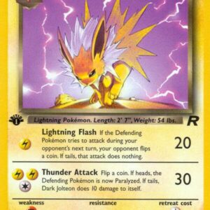 Dark Jolteon 38/82 1st Edition Team Rocket Dark Jolteon 38/82 1st Edition Team Rocket