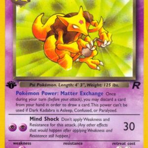 Dark Kadabra 39/82 1st Edition Team Rocket