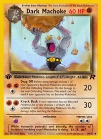 Dark Machoke | 40/82 | 1st Edition | Team Rocket