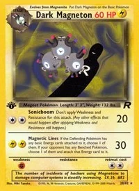 Dark Magneton (28) | 28/82 | 1st Edition | Team Rocket