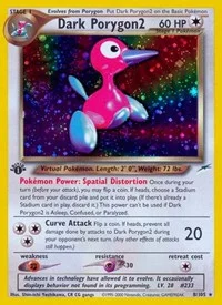 Dark Porygon2 | 008/105 | Unlimited Holofoil | Neo Destiny Dark Porygon2 | 008/105 | Unlimited Holofoil | Neo Destiny