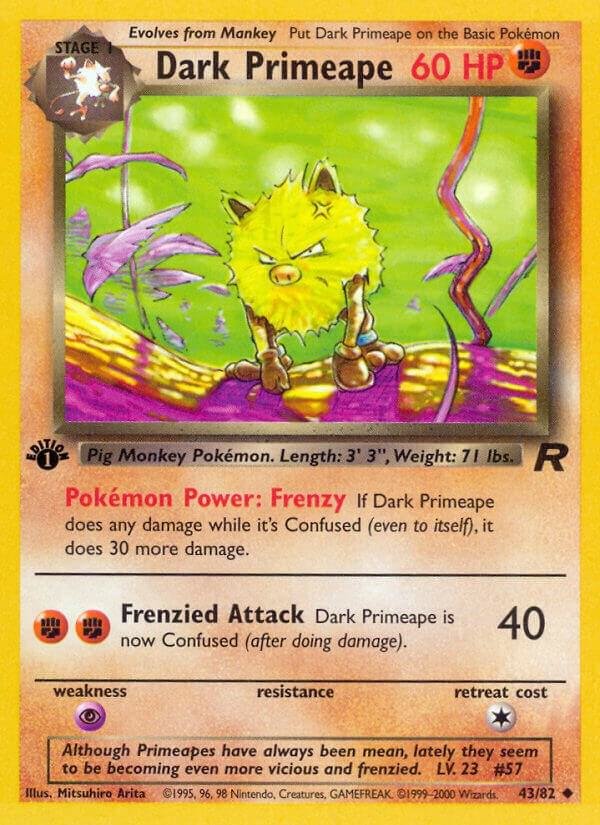 Dark Primeape 43/82 Unlimited Team Rocket