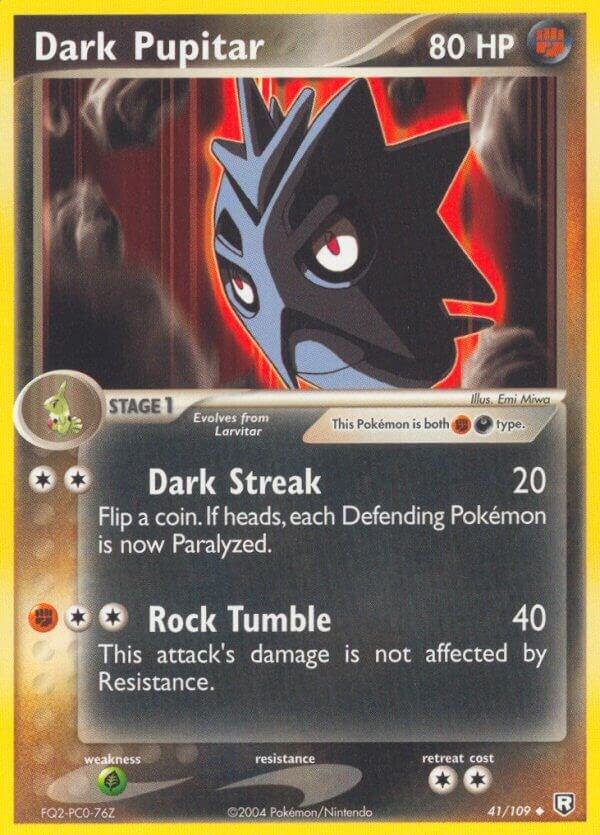 Dark Pupitar 041/109 Normal Team Rocket Returns Dark Pupitar 041/109 Normal Team Rocket Returns