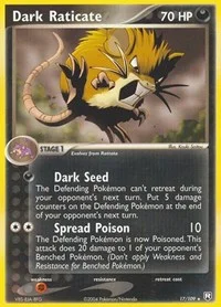 Dark Raticate | 17/109 | Reverse Holofoil | Team Rocket Returns