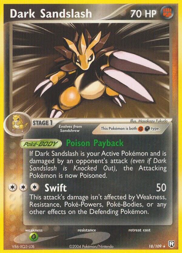 Dark Sandslash 18/109 Reverse Holofoil Team Rocket Returns