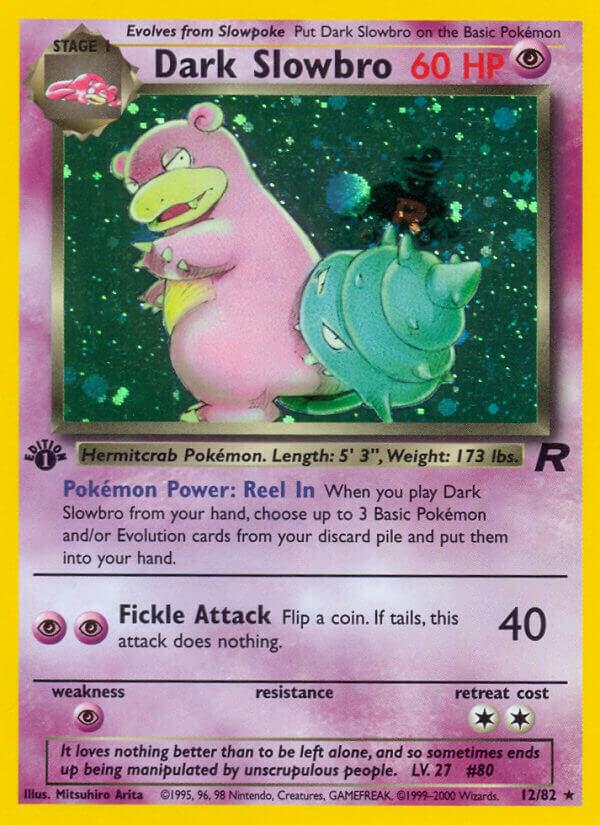 Dark Slowbro (12) 12/82 1st Edition Holofoil Team Rocket
