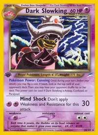 Dark Slowking | 020/105 | 1st Edition | Neo Destiny Dark Slowking | 020/105 | 1st Edition | Neo Destiny