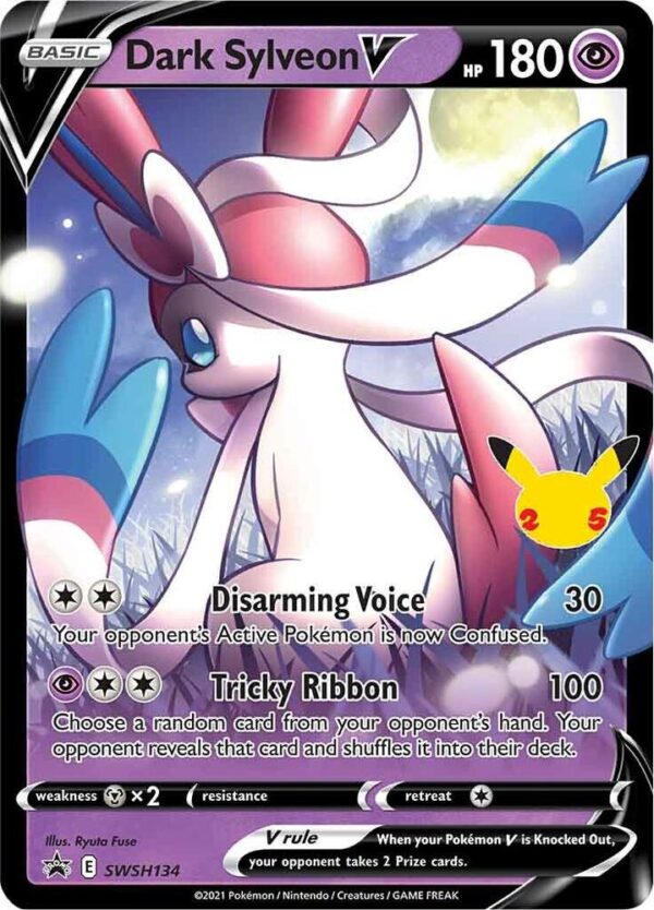 Dark Sylveon V SWSH134 Holofoil SWSH: Sword & Shield Promo Cards Dark Sylveon V SWSH134 Holofoil SWSH: Sword & Shield Promo Cards