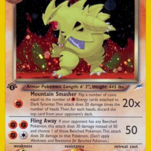 Dark Tyranitar 011/105 1st Edition Holofoil Neo Destiny