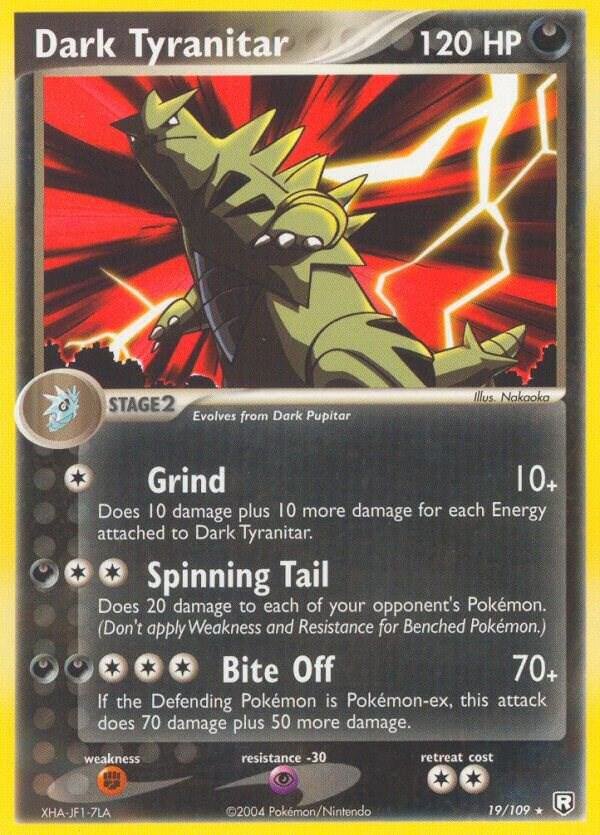 Dark Tyranitar 019/109 Reverse Holofoil Team Rocket Returns Dark Tyranitar 019/109 Reverse Holofoil Team Rocket Returns