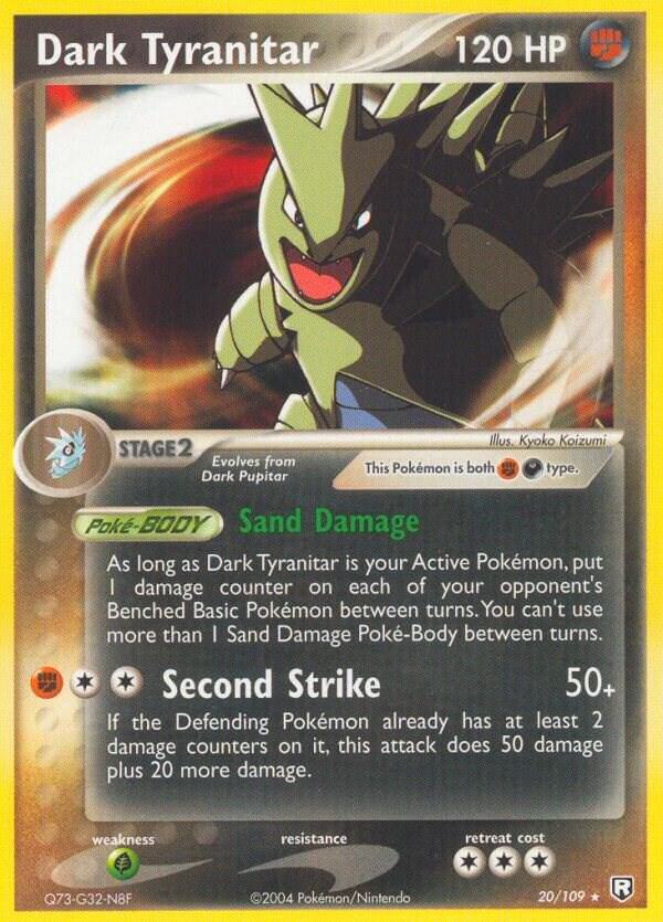 Dark Tyranitar 020/109 Reverse Holofoil Team Rocket Returns Dark Tyranitar 020/109 Reverse Holofoil Team Rocket Returns