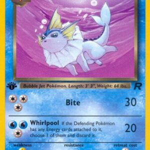 Dark Vaporeon 45/82 1st Edition Team Rocket Dark Vaporeon 45/82 1st Edition Team Rocket