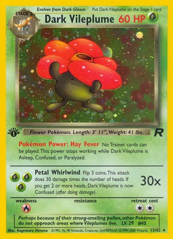 Dark Vileplume (13) 13/82 Unlimited Holofoil Team Rocket