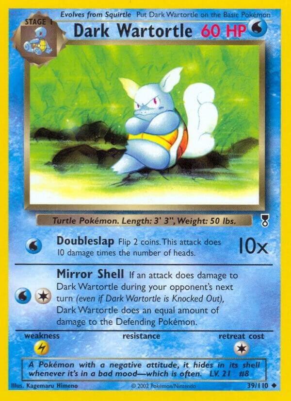 Dark Wartortle 039/110 Reverse Holofoil Legendary Collection