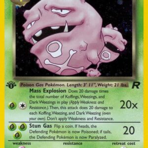 Dark Weezing (14) 14/82 1st Edition Holofoil Team Rocket